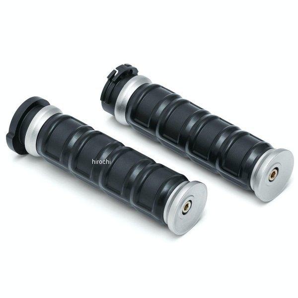 【メーカー在庫あり】 6672 クリアキン Kuryakyn DILLINGER グリップ シルバー...