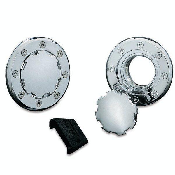 【メーカー在庫あり】 8310 クリアキン Kuryakyn フラッシュマウントガスキャップ  ノー...