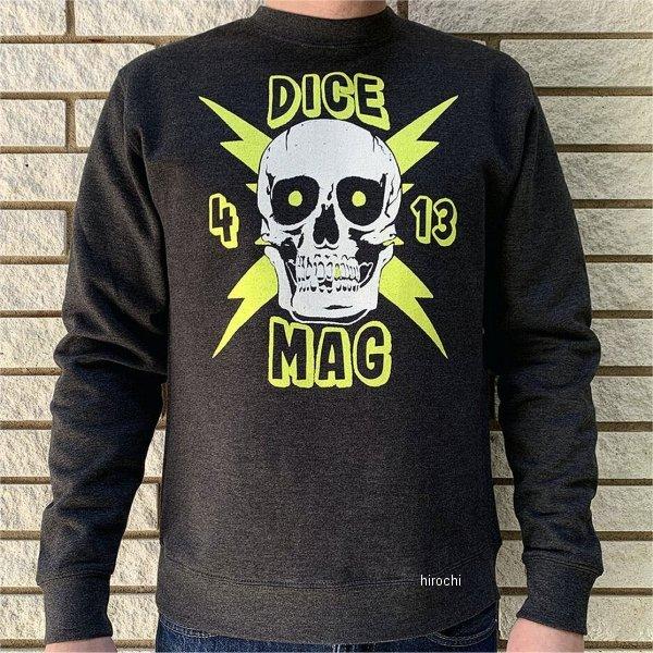 【メーカー在庫あり】 028903-NF ダイスマガジン クルーネックスウェット スカル4/13 黒...