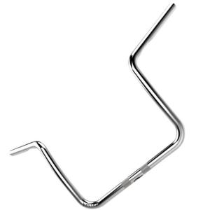 T&F アタッカーバーハンドル(6インチ)メッキ(25.4mm) 505232 ガレージT＆F アタッカーバーハンドル 6インチ高 メッキ 25.4mm