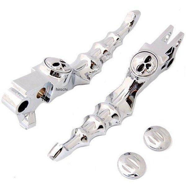 0610-0476 クリアキン Kuryakyn レバーセット ゾンビ 96年-17年 クローム H...