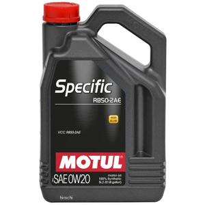 106045 モチュール MOTUL SPECIFIC RBS0-2AE 100%合成繊維 4スト 4輪用エンジンオイル 0W-20 5リットル JP店｜hirochi