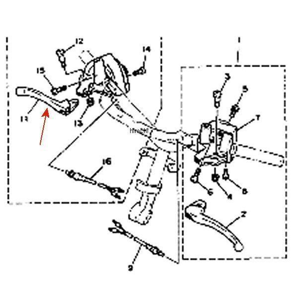 【メーカー在庫あり】 14T-83922-01 ヤマハ純正 レバー2 JP店