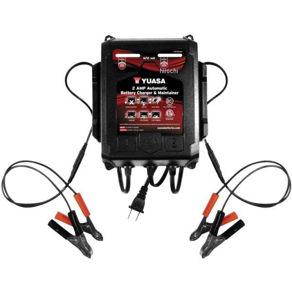 【USA在庫あり】 ysaYUA2AMPCH YUASA 2バンク 2アンプ 6V12V充電器 JP...