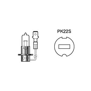 【メーカー在庫あり】 153C M&amp;H マツシマ H3 スタンダードハロゲンヘッドライトバルブ 1個...
