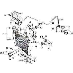 ホンダ（HONDA） 19010-NX7-000 ラジエターCOMP HRC ホンダレーシング