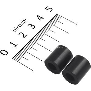 201443-15 ポッシュ アルミスペーサー 汎用 M6&1/4インチ用 黒 T=15 2個 JP店