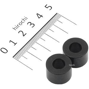 201444-12 ポッシュ アルミスペーサー 汎用 M8&5/16インチ用 黒 T=12 2個 JP店