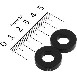 201446-05 ポッシュ アルミスペーサー 汎用 M10&3/8インチ用 黒 T=5 2個 JP店