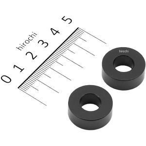 201446-08 ポッシュ アルミスペーサー 汎用 M10&3/8インチ用 黒 T=8 2個 JP店