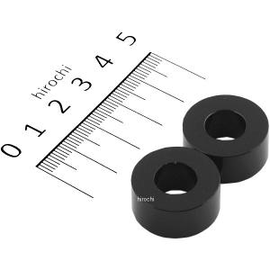 201446-10 ポッシュ アルミスペーサー 汎用 M10&3/8インチ用 黒 T=10 2個 JP店