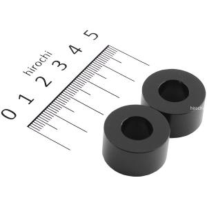 201446-12 ポッシュ アルミスペーサー 汎用 M10&3/8インチ用 黒 T=12 2個 JP店