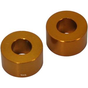 201448-10 ポッシュ アルミスペーサー 汎用 M8&5/16インチ用 ゴールド T=10 2個 JP店