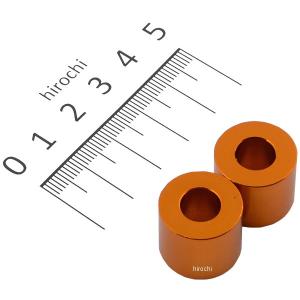 201448-15 ポッシュ アルミスペーサー 汎用 M8&5/16インチ用 ゴールド T=15 2個 JP店