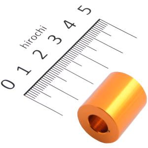 201448-20 ポッシュ アルミスペーサー 汎用 M8&5/16インチ用 ゴールド T=20 1個 JP店