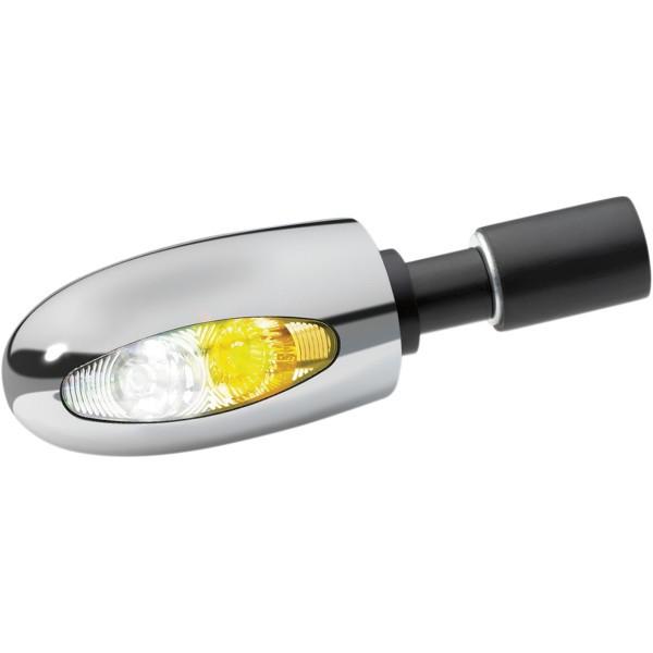 2020-1654 クリアキン Kuryakyn LEDウインカー バーエンド BL1000 白/ア...