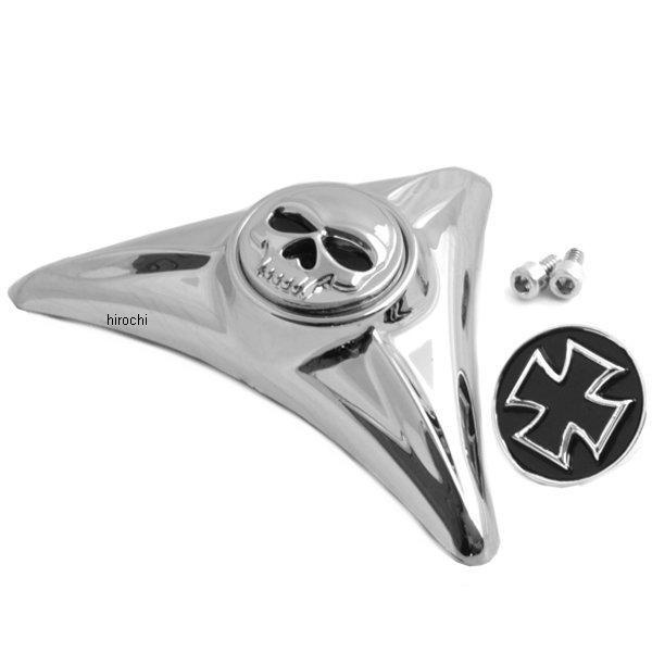 2030-0263 クリアキン Kuryakyn ナンバープレート マウント ホールカバー スカルと...