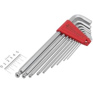 【即納】 212LH-10-PB PBスイスツールズ PB Swiss Tools ボール付ロング6角棒レンチセット パックなし(ミリ) JP店｜hirochi