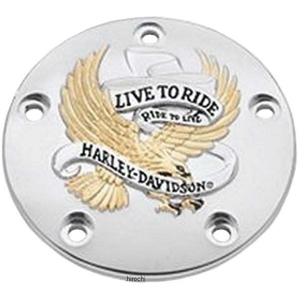 32689-99A ハーレー純正 タイマーカバー Live to Ride ゴールド 99年以降 T...