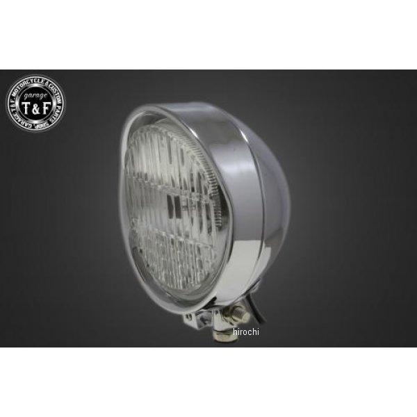 4020613 ガレージT＆F 5.5インチバイザーヘッドライト+ステー DS1100STD メッキ...
