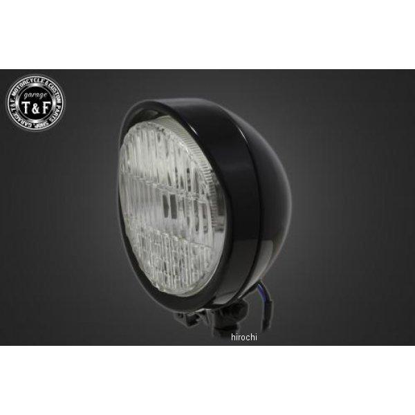 4020617 ガレージT＆F 5.5インチバイザーヘッドライト+ステー DS1100STD ブラッ...