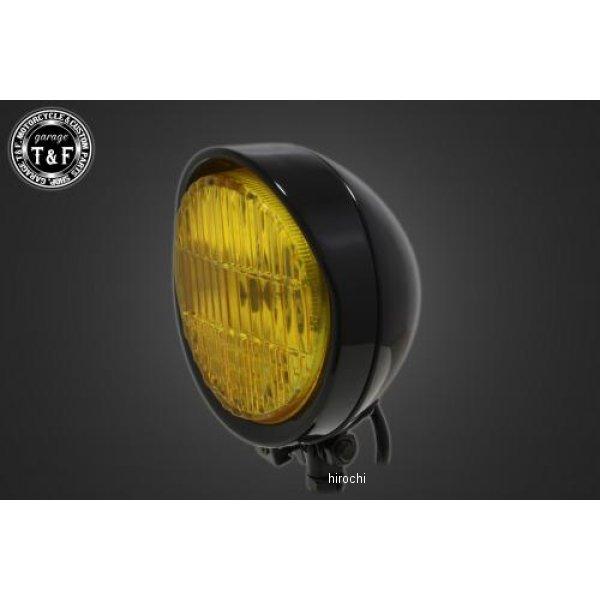 4020619 ガレージT＆F 5.5インチバイザーヘッドライト+ステー DS1100STD ブラッ...