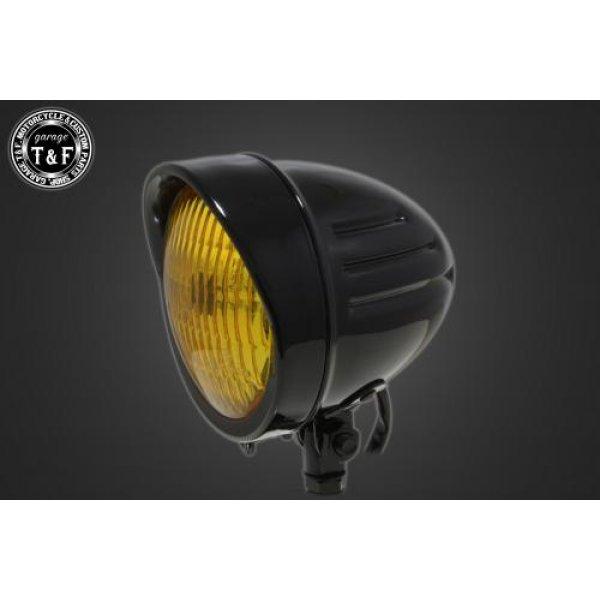 4020784 ガレージT＆F 4.5インチスリットヘッドライト(クラシックレンズ仕様)+ステー マ...