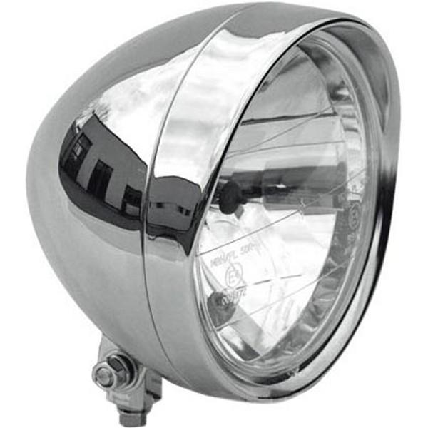 THU-42-00-181 サンダーバイク ヘッドライト 6.5インチ バイザー付き H4 クローム...