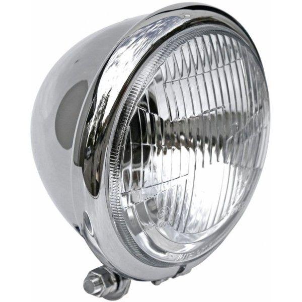 42-99-521 サンダーバイク ヘッドライト 5.75インチ ベイツスタイル H4 レンズカット...