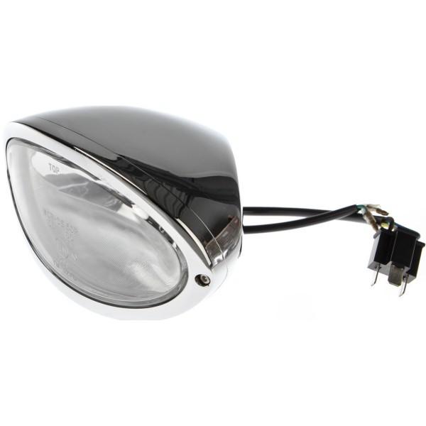THU-42-99-540 サンダーバイク ヘッドライト Fritz II  クリアレンズ クローム...