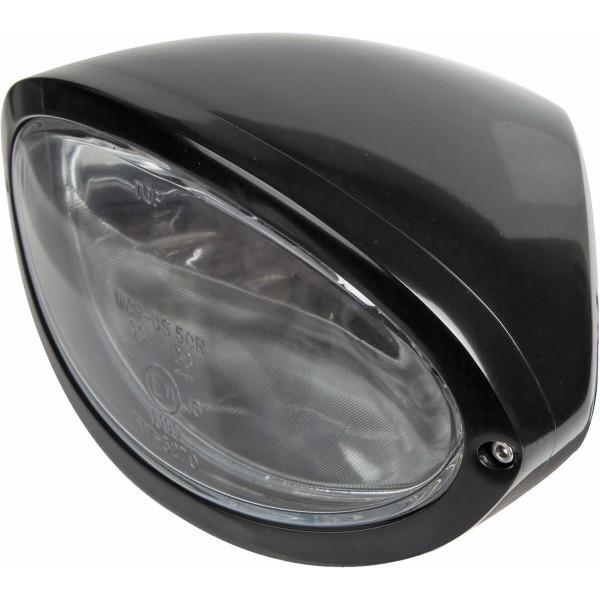 THU-42-99-555 サンダーバイク ヘッドライト Fritz II  クリアレンズ 黒 HD...