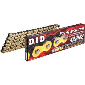 DID 428NZ-150L RJ G&B 4525516186407 DID 大同工業 チェーン 428NZ ノンシール シリーズ ゴールド/黒 150L クリップ JP店