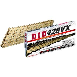 D.I.D DID 428VX-128L ZJ(カシメ) GOLD 4525516378758 大同工業株式