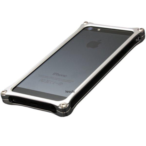 GI-262S ギルドデザイン ソリッドバンパー for iPhone SE/5s/5 シルバー J...