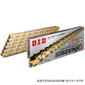 4525516140898 DID 大同工業 チェーン 530ZVM-X2シリーズ ゴールド 156L カシメ JP店｜hirochi