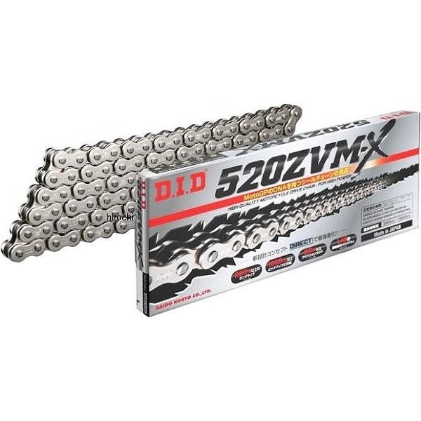 【メーカー在庫あり】 DID 520ZVM-X-120L ZJ(カシメ) SILVER DID 大同...
