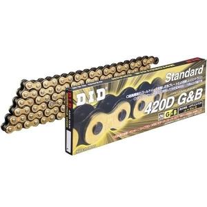 4525516346207 DID 大同工業 チェーン 420D スタンダード シリーズ ゴールド/黒  クリップ JP店