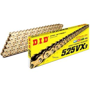 4525516396561 DID 大同工業 チェーン 525VX3 VXシリーズ Xリング ゴールド 90L カシメ JP店