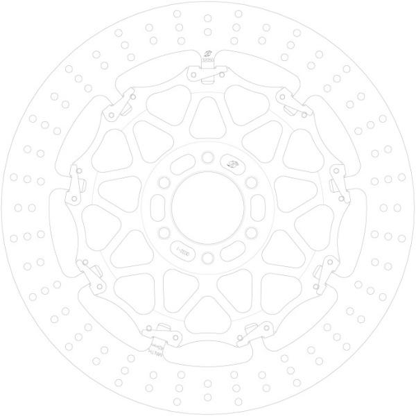 GSBDF0032L ゲイルスピード GALE SPEED クロスロック ディスクローター φ320...