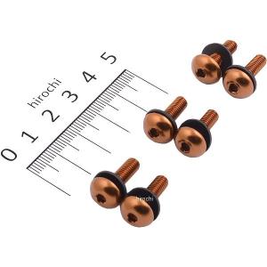 DBS053TB デュラボルト DURA BOLT スクリーンボルトキット M5x16mm 6穴用 チタン/ブラウン JP店