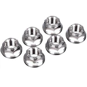 リアスプロケット用 軽量 チタンナット M10-P1.25 GD ゴールド 金 6pcs