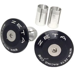 ZE48-7105 ジータ ZETA バーエンドプラグ 汎用 35mm 黒 JP店