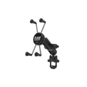 【メーカー在庫あり】 RAM-B-149Z-UN10U ラムマウント RAM MOUNT Xグリップ&amp;U字ハンドルバークランプ ファブレット用 テザー付 黒 JP店