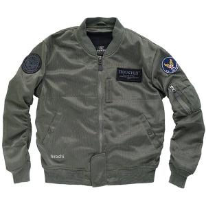 HOUSTON 処分特価 秋冬モデル MA-1 BLACK KNIGHTS M/C JAC