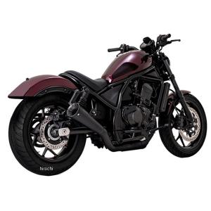 【メーカー在庫あり】 48425 バンス＆ハインズ VANCE&HINES スリップオンマフラー アップスウィープ 21年 レブル1100、 レブル1100 DCT 黒 JP店｜hirochi