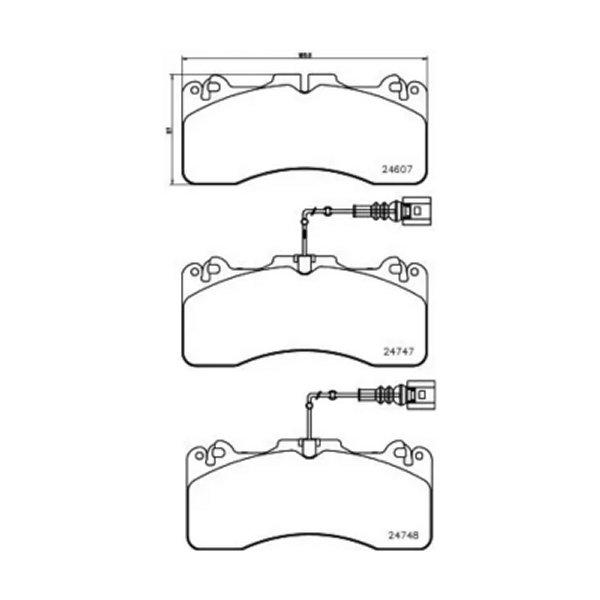 P83-154 P83 154 ブレンボ4輪 プライムブレーキパッド フロント左右セット LS600...