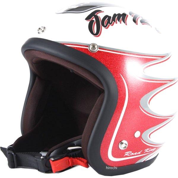 JJ-08 ナナニージャム 72JAM ジェットヘルメット RODKIN 白 フリーサイズ(57-6...