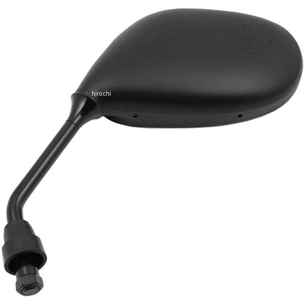 MIRAX18 ミラックス MIRAX 楕円ミラー 正ネジ10mm 左側 黒 JP店