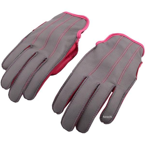 LBS ジェイアールプロダクツ JRP レザーグローブ ショート レディース グレー/ピンク WLサ...