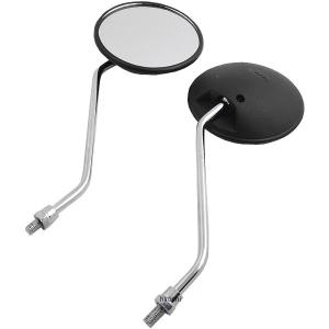 LCM002 アルキャンハンズ ALCAN hands LCミラー タイプ2 丸型 正ネジ8mm 黒 左右2本セット JP店